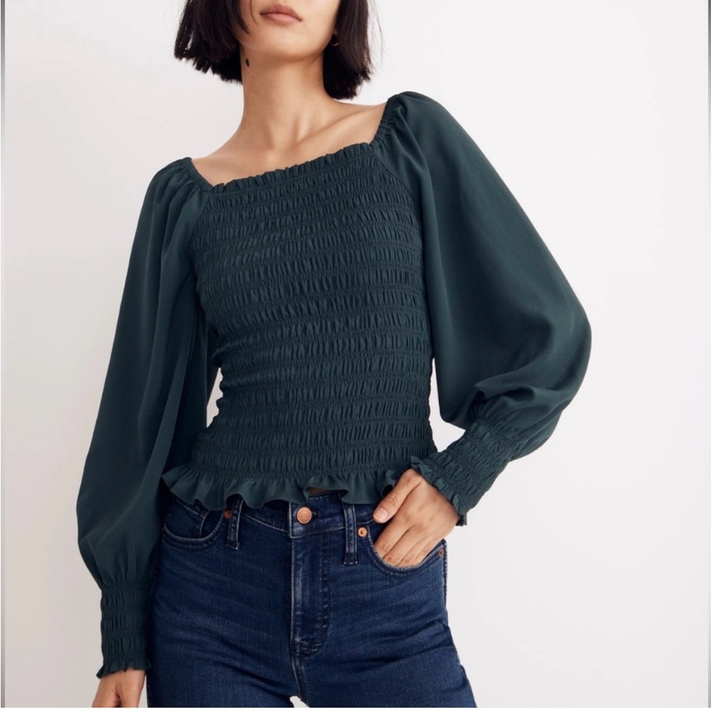 Madewell lucie bubble blouse